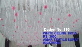 Decorating ceiling fabric