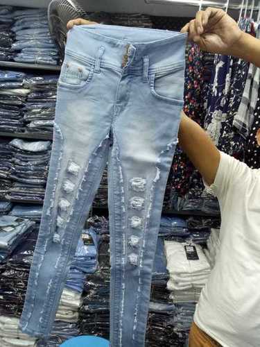 Ladies Jeans - Denim, Waist Size 28-40, Light Blue | Versatile for Rainy, Spring, Summer, and Winter Wear