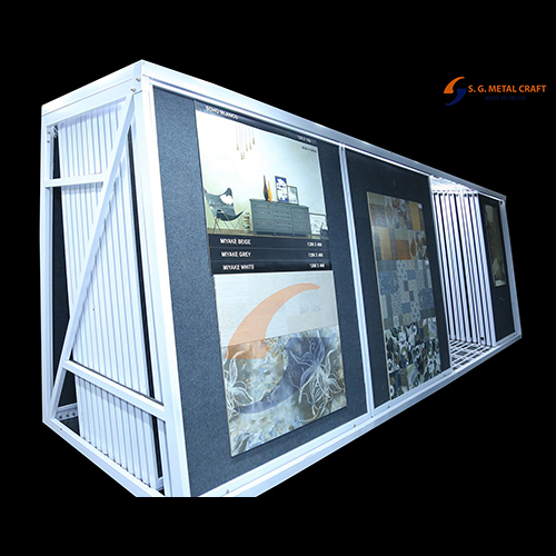 Movable Frames Vertical Sliding Tiles Display Stand