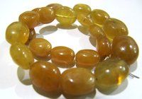 SALE AAA Quality Natural Yellow Sapphire Oval Shape 8 to 10mm Beads