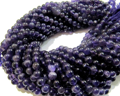 SALE Natural Amethyst Round 6mm Beads Ball Shape Plain  beads