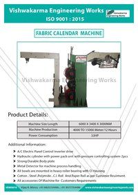 Fabric Calendar Machine