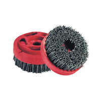 Abrasive Filament Brush - Nylon Material, 100-500 Mm Size, Red And Black Color | Lightweight, Flexible, Enhanced Durability, Flawless Performance