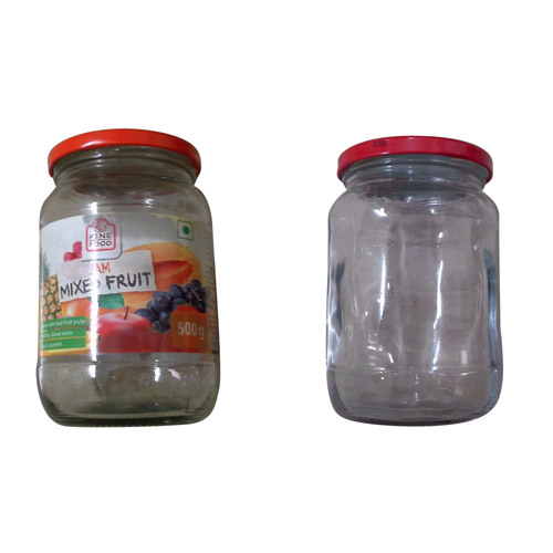 Transparent Glass Gem Fruit Jar