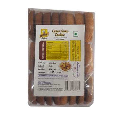 Choco Swiss Cookies Texture: Soft