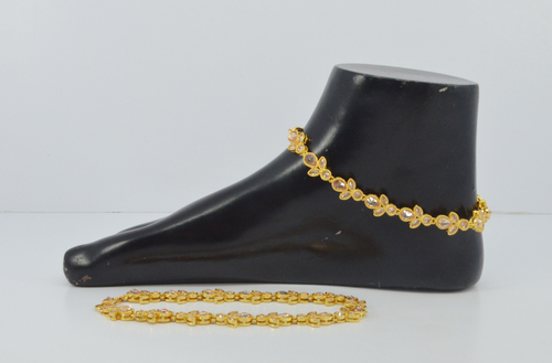 Traditional Gold Plated Anklets