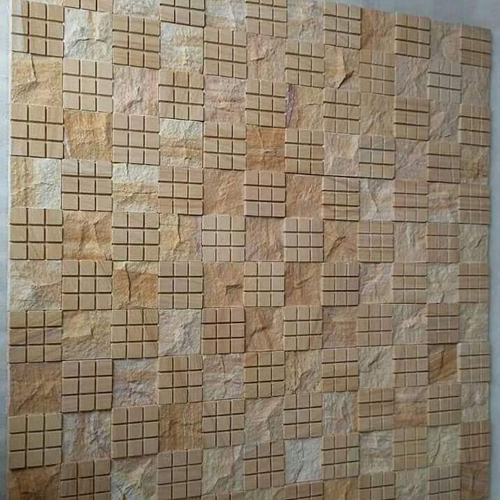 Teak Wood Mosaics Sand Stone
