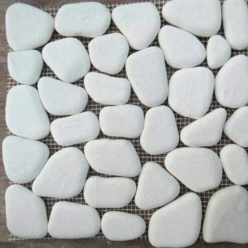 Marble White Pebble Floor Tiles