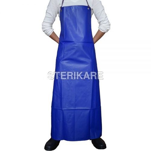 Blue Waterproof Plastic Apron