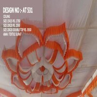 15x15 Marquee Ceiling Decorations - Color: White And Gold