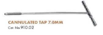 Cannulated Tap 7.0mm - Surgical Steel, 150mm, T-Handle | Precise Drilling, Sharp Tip, Sterile ETO