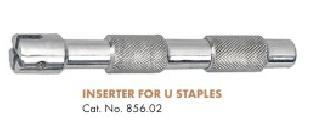 Inserter For U Staples - Stainless Steel, 10 cm Length, 1.5 cm Diameter | Easy Use, Efficient Insertion, Precise Placement, Durable Design