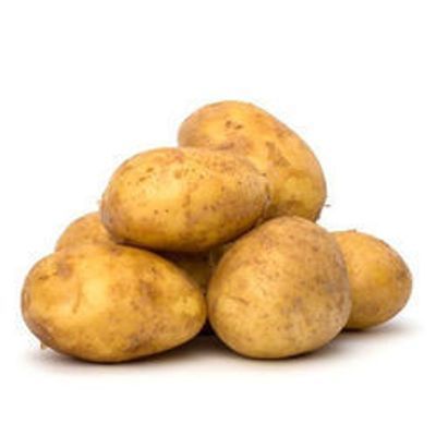 Round Fresh Potatoes