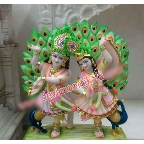 Marble Radha Krishan Dancing Statue