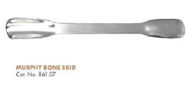 Murphy Bone Skid - Stainless Steel, 15cm Length, Polished Finish | Bone Insertion, Precise Placement, Rounded Tip