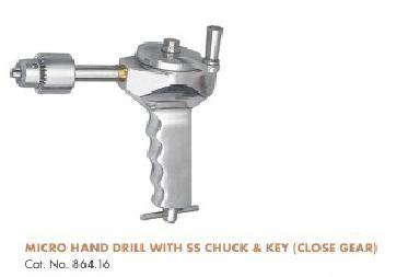 Micro Hand Drill With SS Chuck & Key