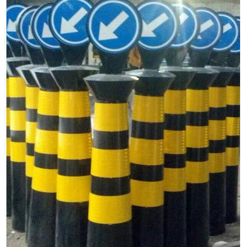 Jumbo Bollard  Yellow Stripe