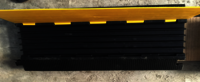 Cable Protector  1 Channel - Color: Black Base With Yellow