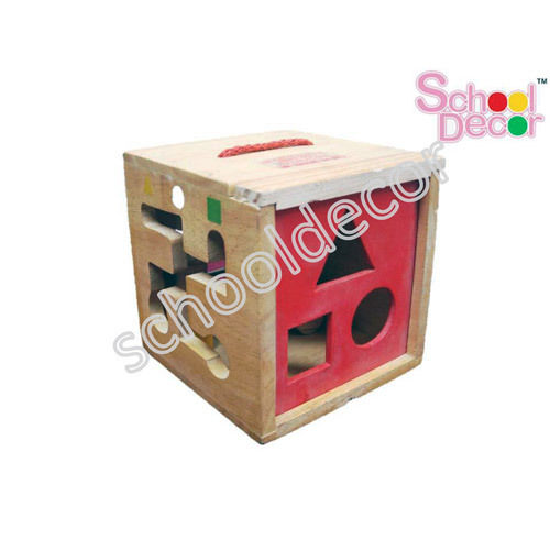 Play School Shape Shorting Cube Toy Size: 8"X 5"X 4.5"