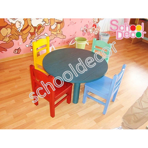 Play School Kids Round Table Chair By SCHOOL DECOR