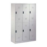 Steel Locker - Stainless Steel, 6 To 18 Doors , Elegant Powder Coated Design, Durable, Lockable System, Customizable Options