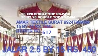 Tent ceiling fabric