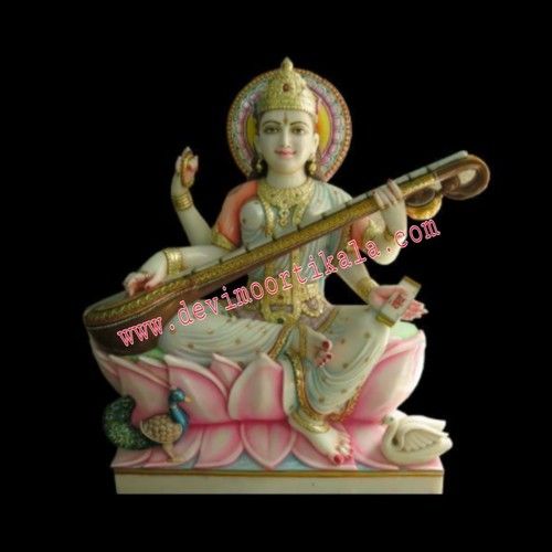 Marble Saraswati Statue