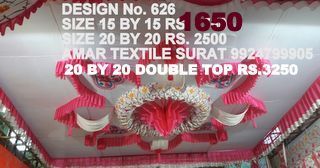 Pandal ceiling decorations cloth