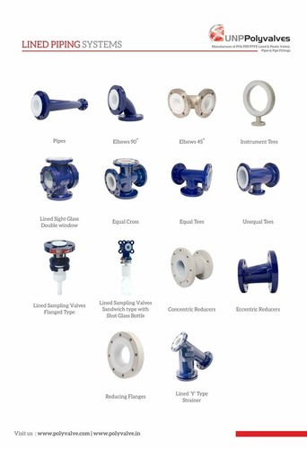 Lined pipes & Fittings By UNP POLYVALVES (INDIA) PVT. LTD.