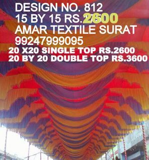 Pandaal ceiling draping