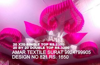 Pandal Decorating Ceiling With Fabric Amar Textile Shop No