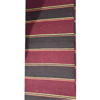 Handloom Jute Durries - Acrylic & Cotton Blend, Striped Pattern, Burgundy Color | Elegant, Durable, Soft Feel, Easy Wash, Low Maintenance