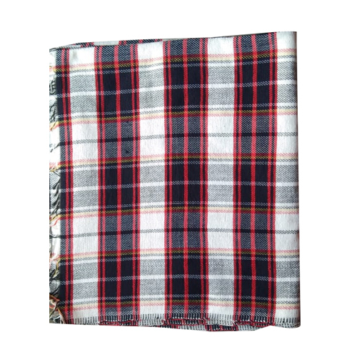Printed Check Cotton Durries