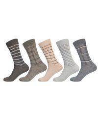 Men's Cotton Calf Length Ribbed Formal Socks