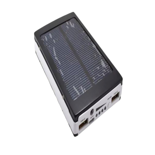 Solar Charger - 5000mAh, 10x5x2 cm | Eco-Friendly, Fast Charging, Lightweight, Durable, Portable, User-Friendly, Waterproof IPX4