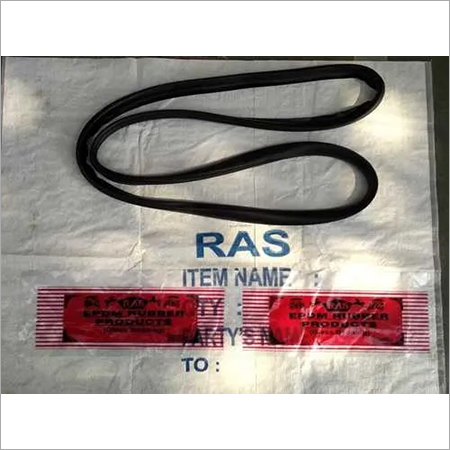 Rickshaw Compact Front Windshield EPDM Rubber - EPDM Material, Variegated Sizes, Black Color, Model No: Compact 2014, Long Life Durable Design