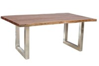 Machine Made Dining Table Live Edge