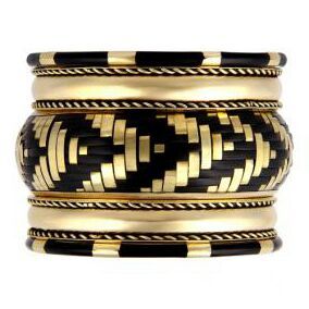 Brass bangle set
