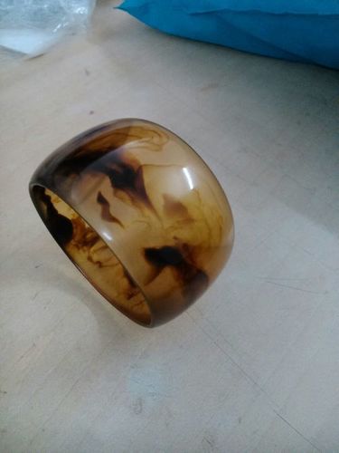 Resin wooden designed bangle