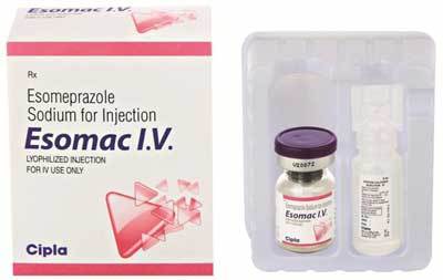 Esomac Injection - Esomeprazole Sodium Vial, IV Injection, Refrigerated Storage | Rapid Relief, Acid Reflux Control, Convenient Dosage