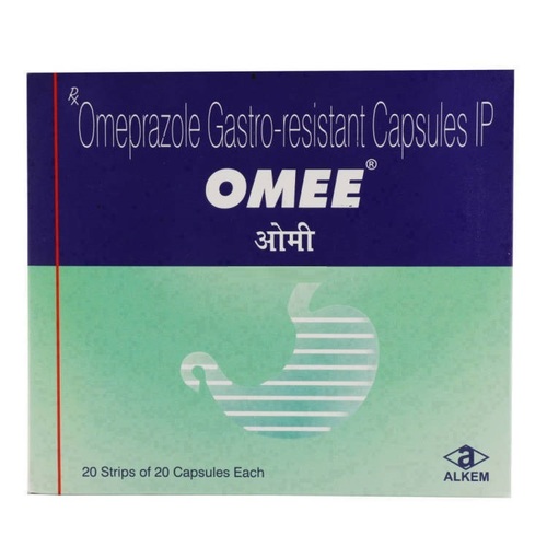 Omeprazole Capsule - 20mg Gastro-Resistant, 400 Capsules | Acid Reduction, Heartburn Relief, Ulcer Healing, Fast Acting