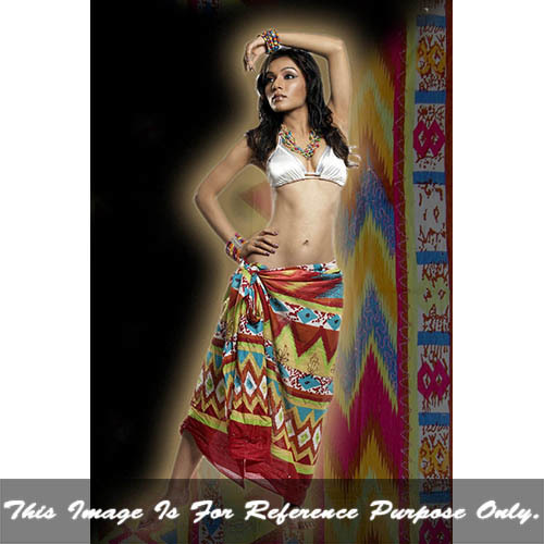 Mix Color Ladies Printed Beach Pareo