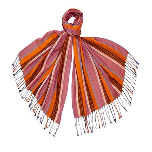 Mix Color Stripe Shawl