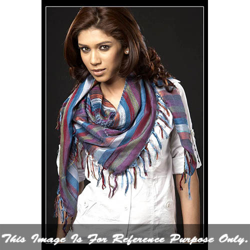 Mix Color Ladies Zig Zag Scarf