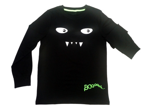BOYS T SHIRT - Cotton, Customized Size, Black | Knitted Pattern, Cloth Decoration, Modern Style, For Boys Aged 2-12 Years, Winter Wear