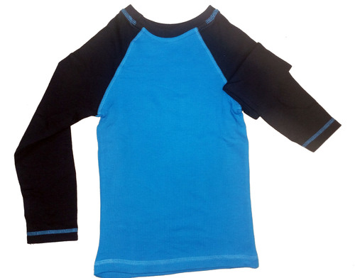 BOYS T SHIRT - Cotton, Customized Size, Blue | Modern Style, Knitted Pattern, Cloth Decoration, For Ages 7-13, Featuring Our Logo