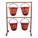 Red Fire Bucket Stand