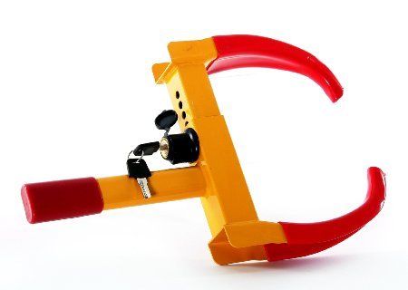 Yellow & Red Wheel Lock