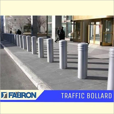 Silver Traffic Bollard