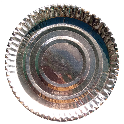 Silver Foil Paper Plate